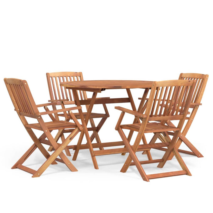 Set mobilier de grădină, 5 piese, lemn masiv de acacia WALTI