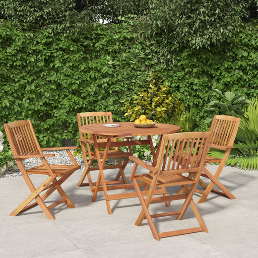 Set mobilier de grădină, 5 piese, lemn masiv de acacia - WALTI WALTI