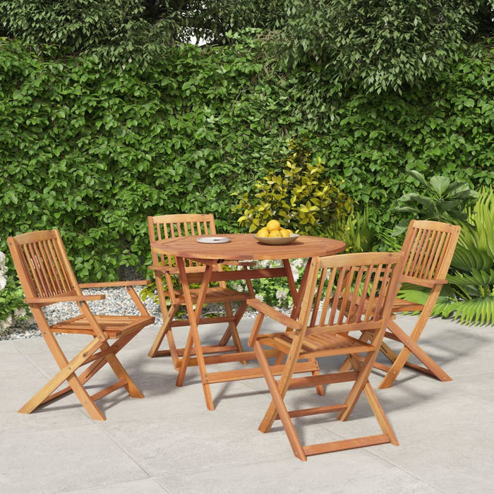 Set mobilier de grădină, 5 piese, lemn masiv de acacia WALTI