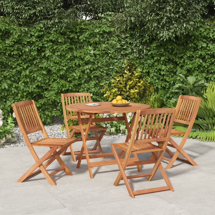 Set mobilier de grădină, 5 piese, lemn masiv de acacia WALTI