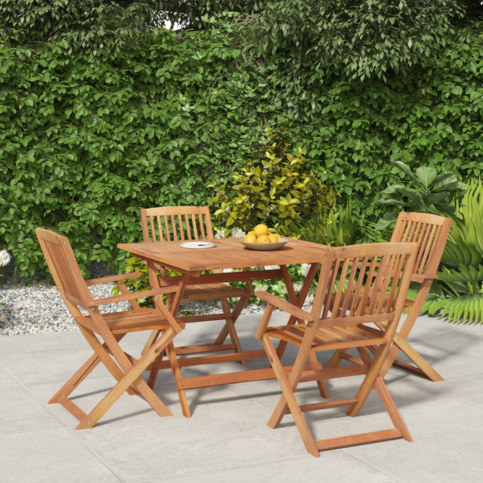 Set mobilier de grădină, 5 piese, lemn masiv de acacia WALTI