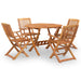 Set mobilier de grădină, 5 piese, lemn masiv de acacia - WALTI WALTI