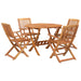 Set mobilier de grădină, 5 piese, lemn masiv de acacia - WALTI WALTI