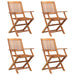 Set mobilier de grădină, 5 piese, lemn masiv de acacia - WALTI WALTI