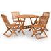 Set mobilier de grădină, 5 piese, lemn masiv de acacia - WALTI WALTI