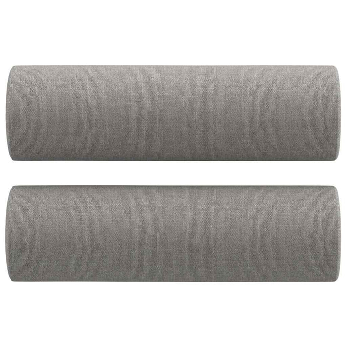 Canapea cu 2 locuri cu perne&pernuțe gri deschis 140 cm textil WALTI