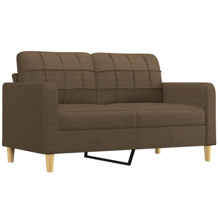 Canapea cu 2 locuri cu perne&pernuțe maro 140 cm textil WALTI