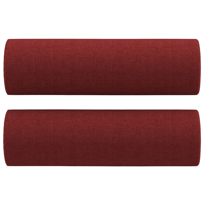 Canapea cu 3 locuri cu perne&pernuțe roșu vin 180 cm textil WALTI