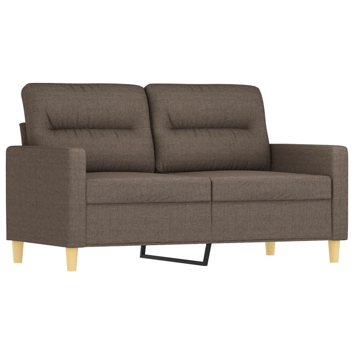 Canapea cu 2 locuri cu perne&pernuțe gri taupe 120 cm textil WALTI