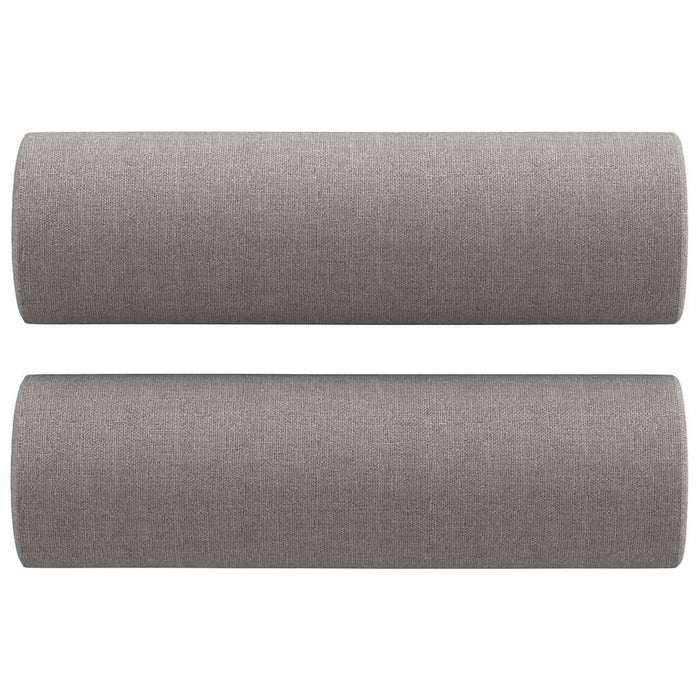 Canapea cu 3 locuri cu perne&pernuțe gri deschis 210 cm textil WALTI