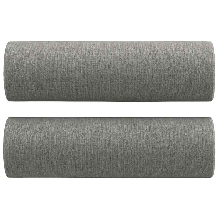Canapea cu 3 locuri cu perne&pernuțe gri închis 210 cm textil WALTI