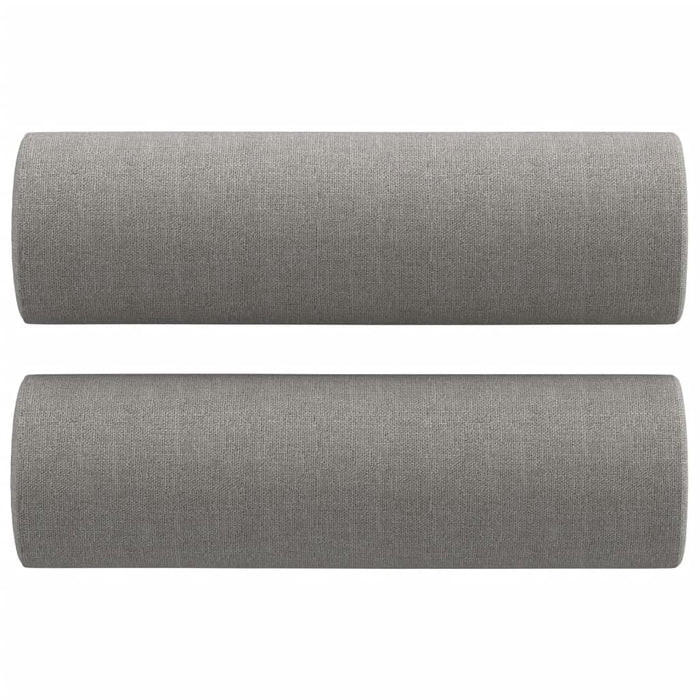 Canapea cu 2 locuri cu perne&pernuțe gri deschis 120 cm textil WALTI