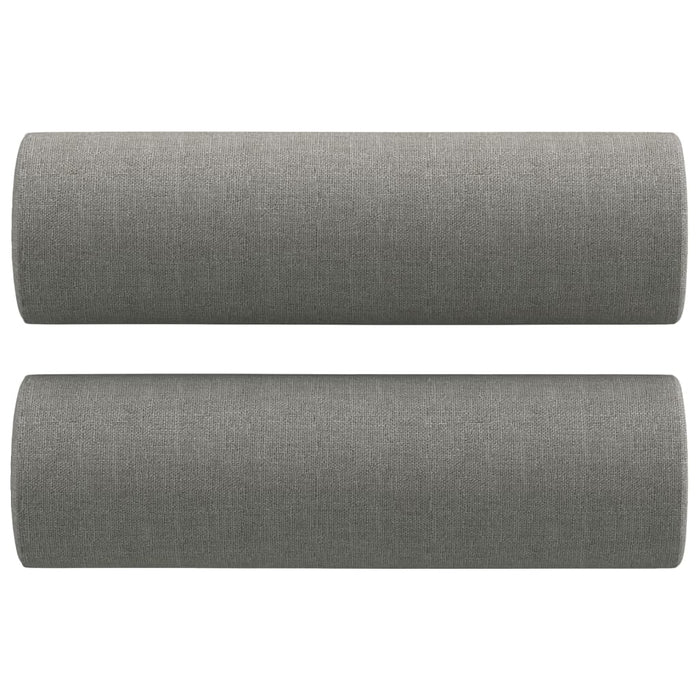 Canapea cu 2 locuri cu perne&pernuțe gri închis 120 cm textil WALTI