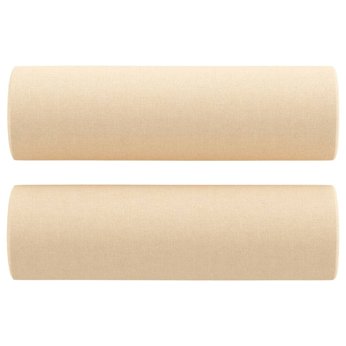 Canapea cu 2 locuri cu perne&pernuțe crem 120 cm textil WALTI