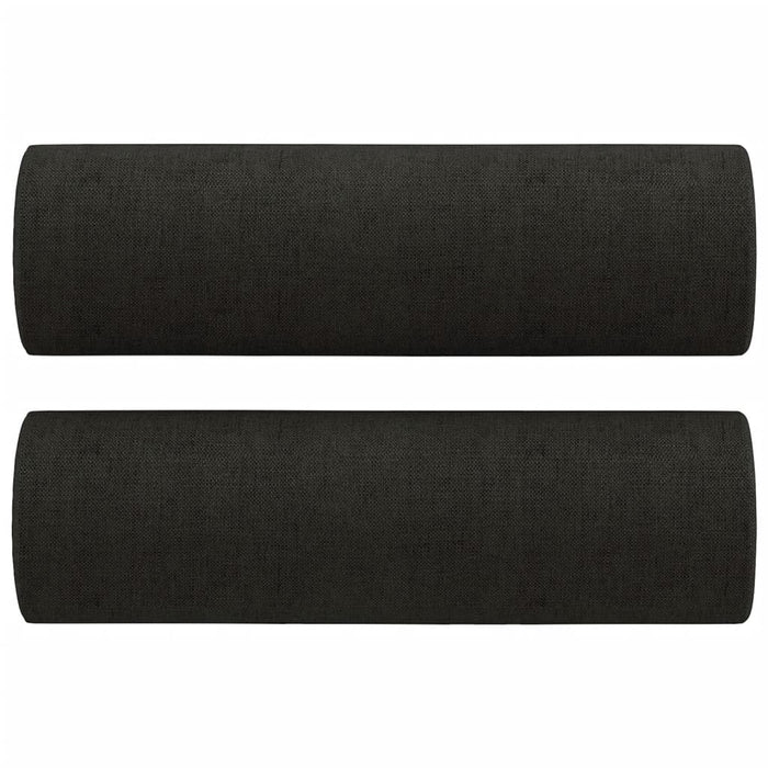 Canapea cu 2 locuri cu perne&pernuțe negru 120 cm textil WALTI