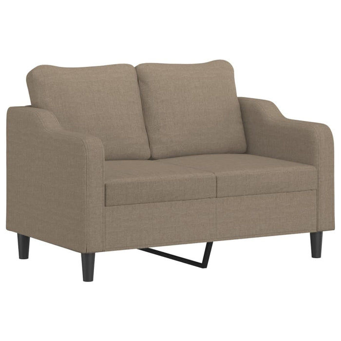 Canapea cu 2 locuri cu perne&pernuțe gri taupe 120 cm textil WALTI
