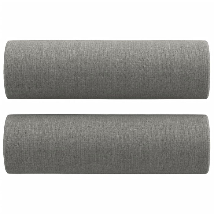 Canapea cu 3 locuri cu perne&pernuțe gri închis 180 cm textil WALTI