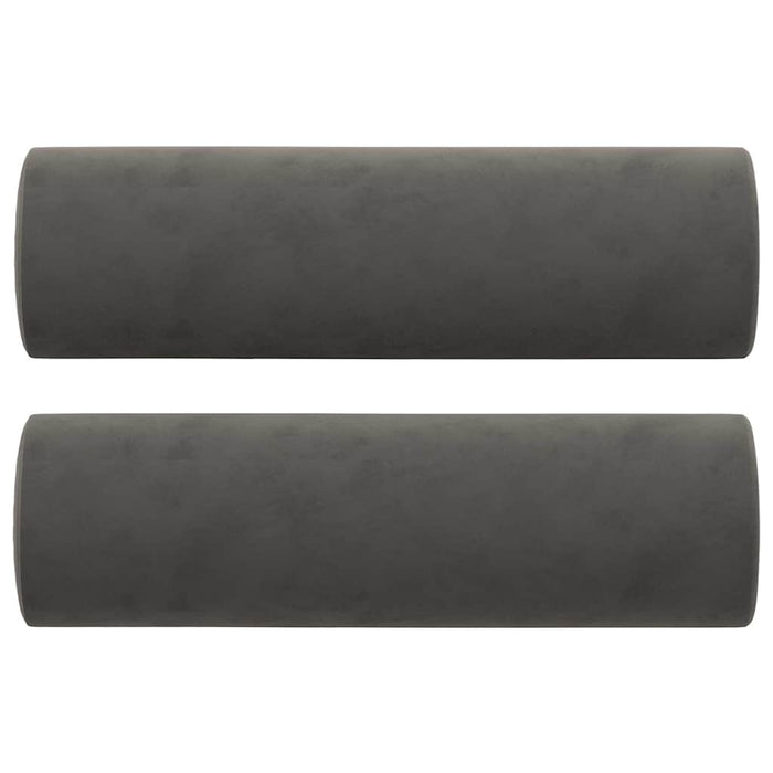 Canapea cu 2 locuri cu perne&pernuțe gri închis 120 cm textil WALTI