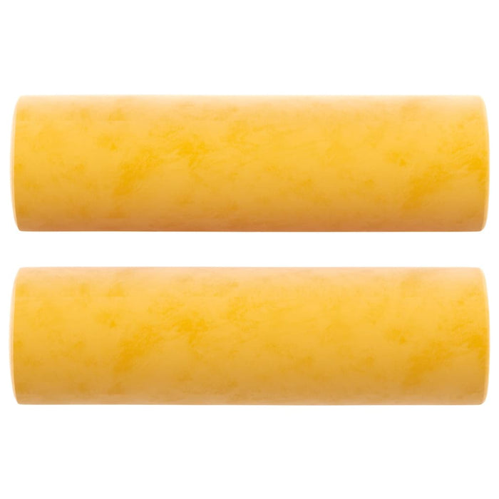 Canapea 2 locuri cu perne&pernuțe galben deschis 120 cm catifea WALTI