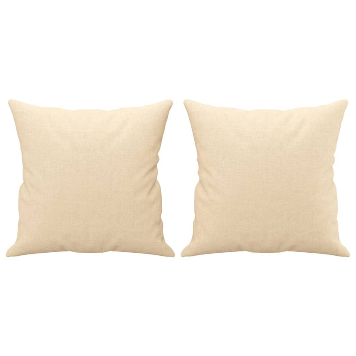 Canapea cu 2 locuri cu perne&pernuțe crem 120 cm textil WALTI