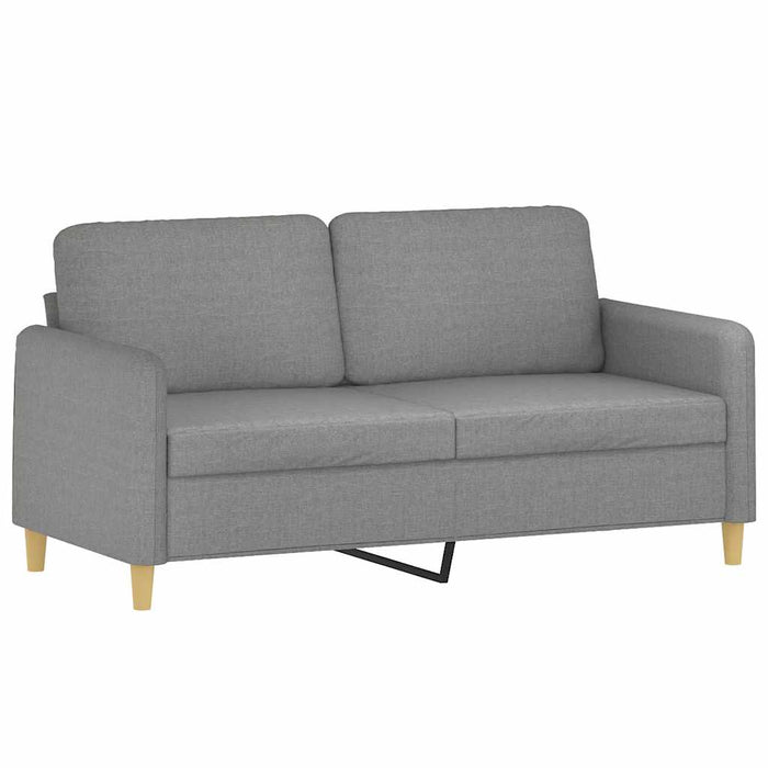 Canapea cu 2 locuri cu perne&pernuțe gri închis 140 cm textil WALTI