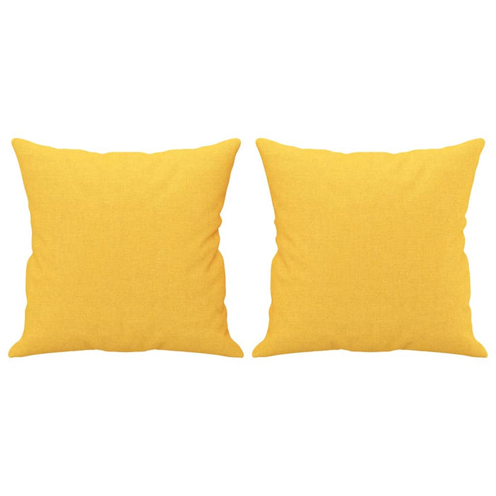 Canapea 2 locuri cu perne&pernuțe galben deschis 140 cm textil WALTI