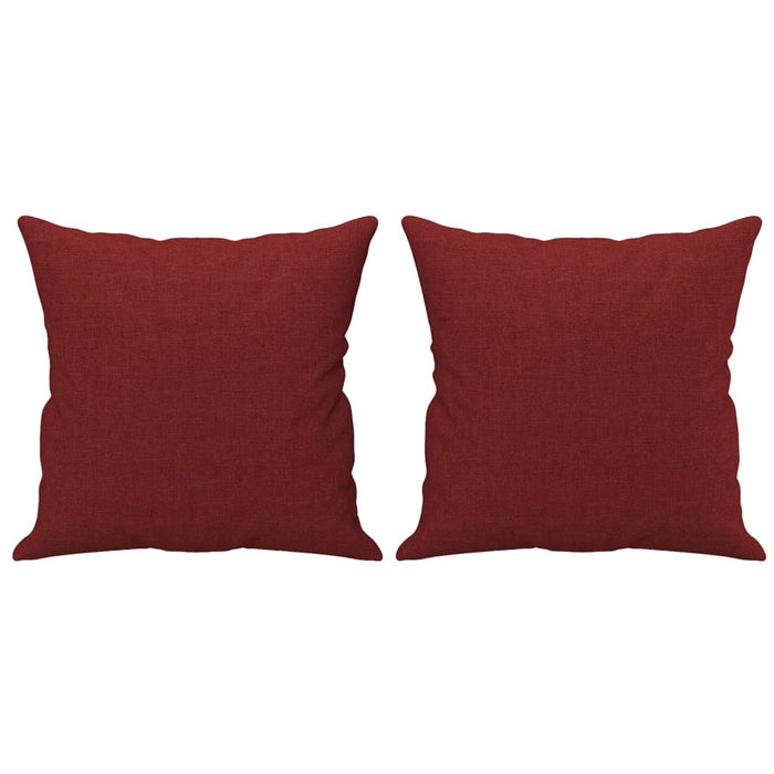 Canapea cu 2 locuri cu perne&pernuțe roșu vin 140 cm textil WALTI