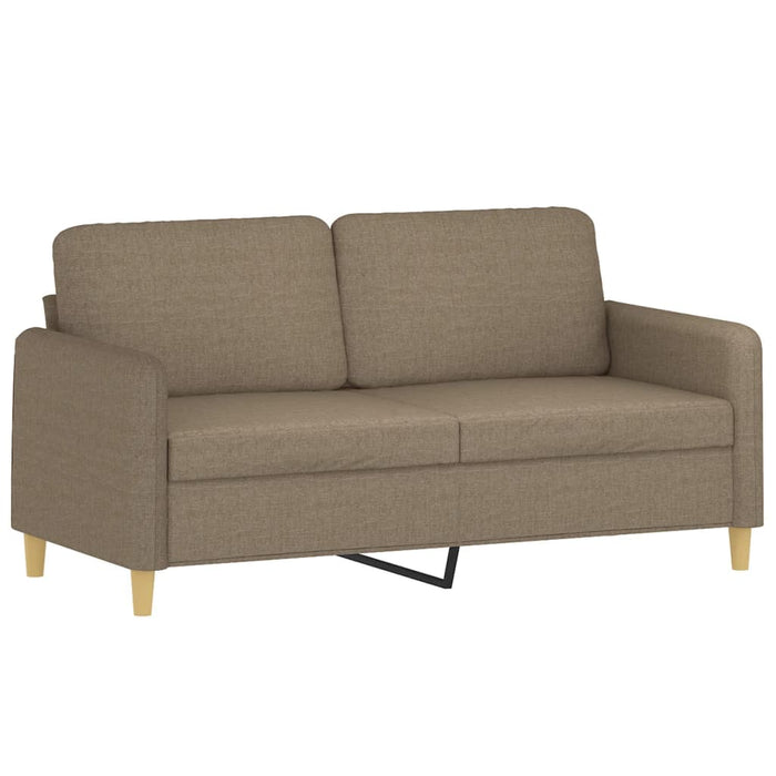 Canapea cu 2 locuri cu perne&pernuțe gri taupe 140 cm textil WALTI