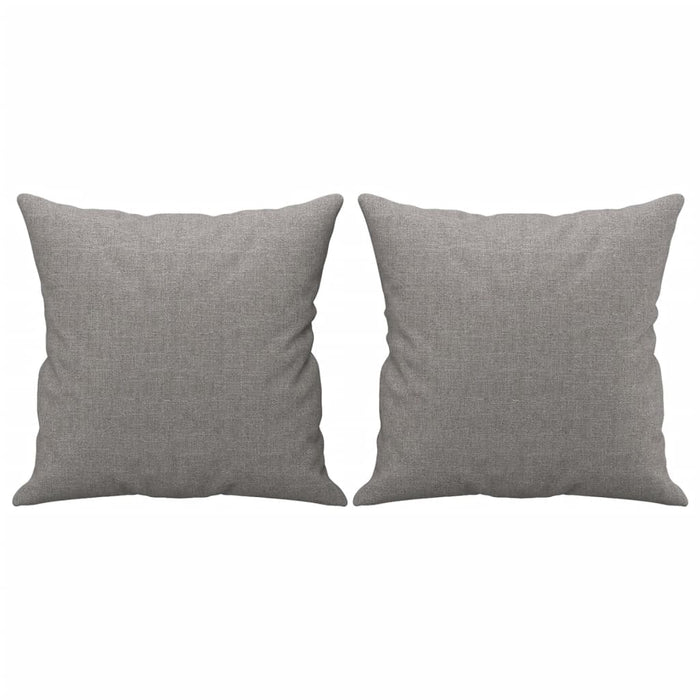 Canapea cu 2 locuri, perne&pernuțe, gri deschis, 120 cm, textil WALTI