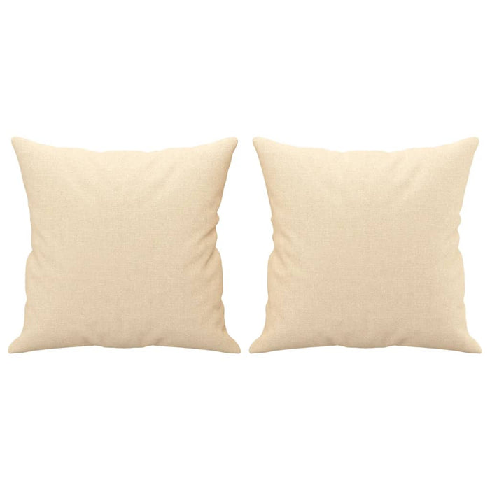 Canapea cu 2 locuri cu perne&pernuțe crem 120 cm textil WALTI