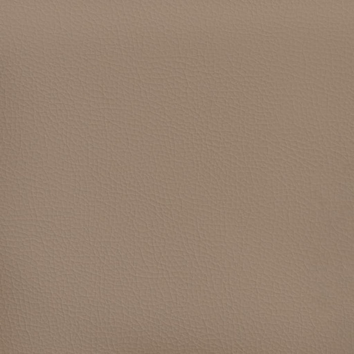 Fotoliu canapea cu taburet, cappuccino, 60 cm, piele ecologică WALTI