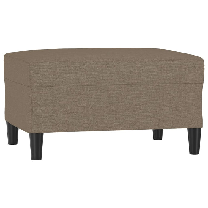 Fotoliu canapea cu taburet, gri taupe, 60 cm, microfibră WALTI