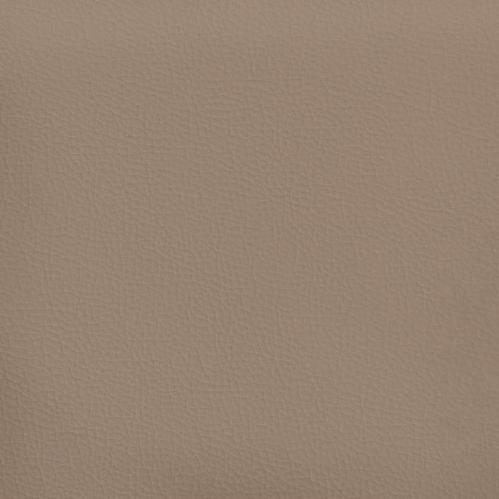Fotoliu canapea cu taburet, cappuccino, 60 cm, piele ecologică WALTI