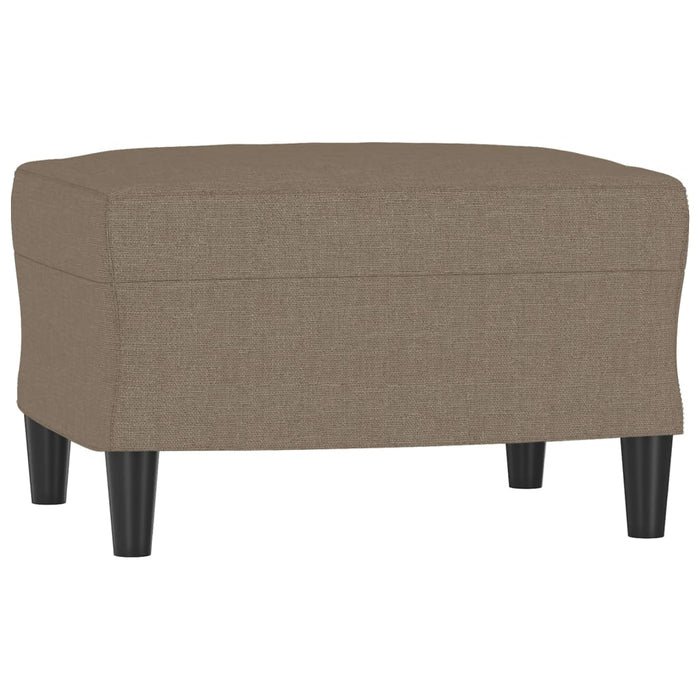 Fotoliu canapea cu taburet, taupe, 60 cm, material textil WALTI