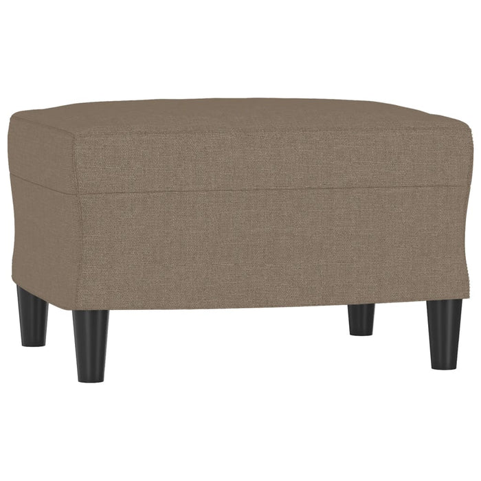 Canapea cu 3 locuri și taburet, taupe, 180 cm, material textil WALTI