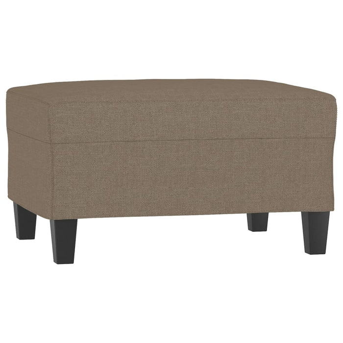 Set de canapea cu perne, 4 piese, gri taupe, material textil WALTI