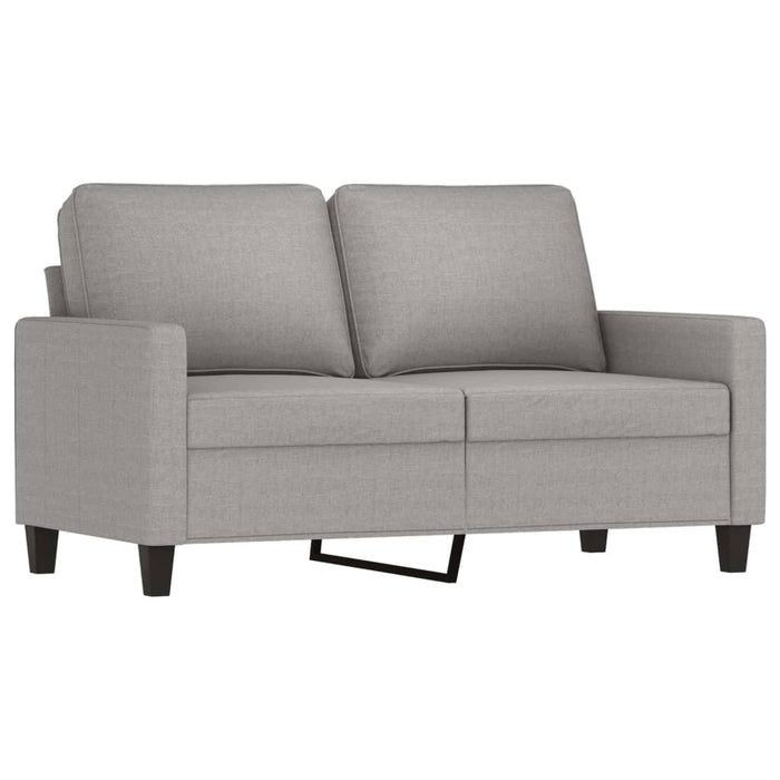 Set de canapele cu perne, 3 piese, gri deschis, textil WALTI