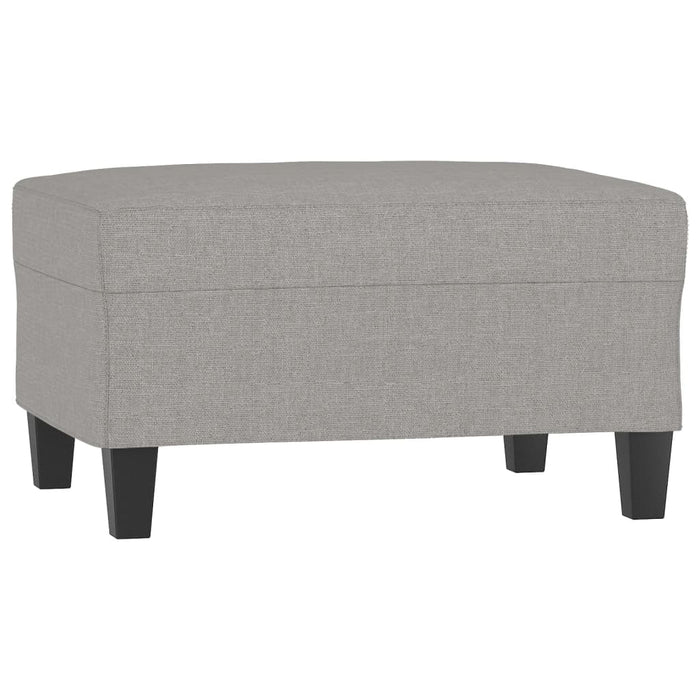 Set de canapele cu perne, 3 piese, gri deschis, textil WALTI