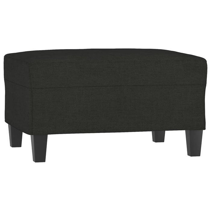 Set de canapele cu perne, 3 piese, negru, textil WALTI