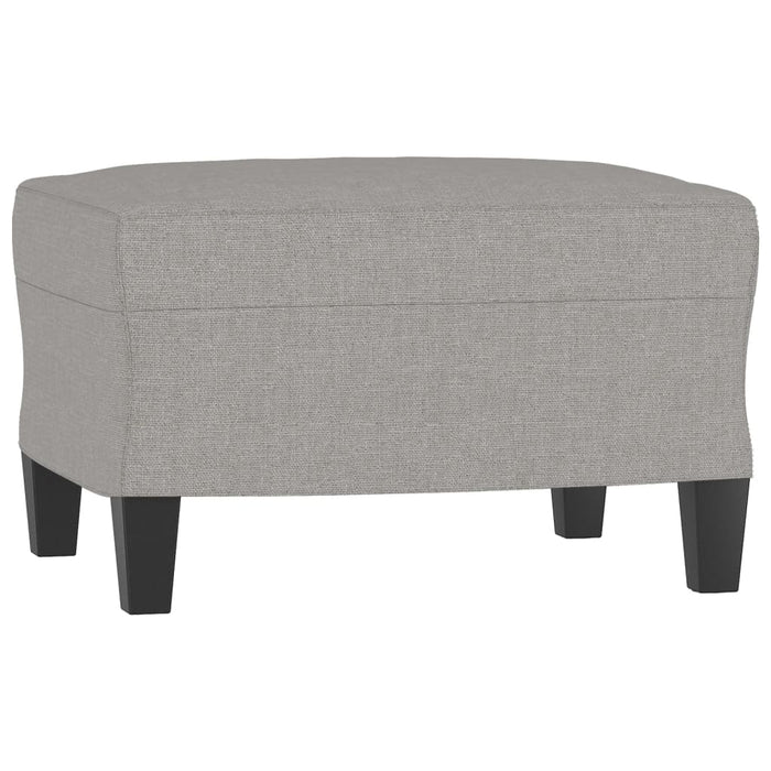 Set de canapele cu perne, 3 piese, gri deschis, textil WALTI
