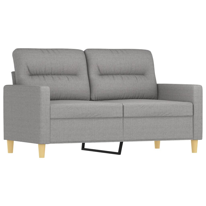 Set canapea perne/perne decorative, 4 piese, gri deschis textil WALTI