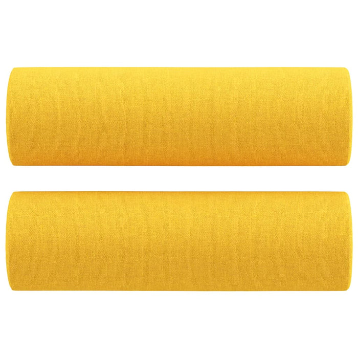 Set canapea perne/perne decorative, 4 piese, galben, textil WALTI