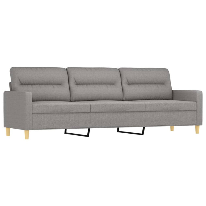 Set canapea perne/perne decorative, 4 piese, gri deschis textil WALTI