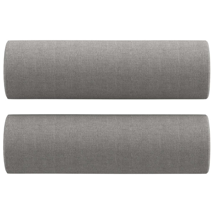 Set canapea perne/perne decorative, 4 piese, gri deschis textil WALTI