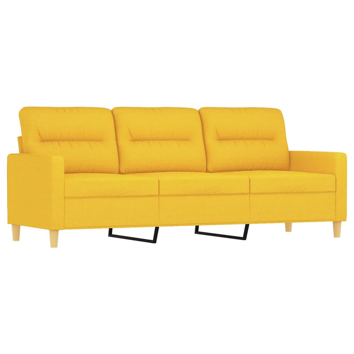 Set canapea perne/perne decorative, 4 piese, galben, textil WALTI