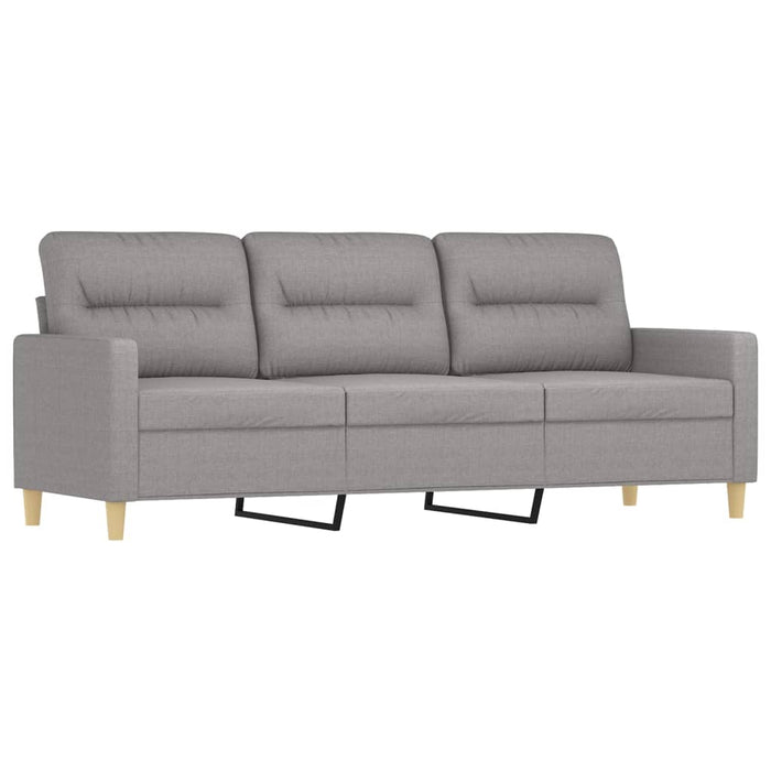 Set canapea perne/perne decorative, 2 piese, gri deschis textil WALTI