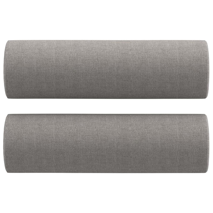 Set canapea perne/perne decorative, 2 piese, gri deschis textil WALTI