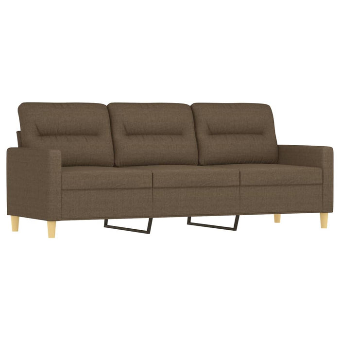 Set canapea perne/perne decorative, 3 piese, maro, textil WALTI