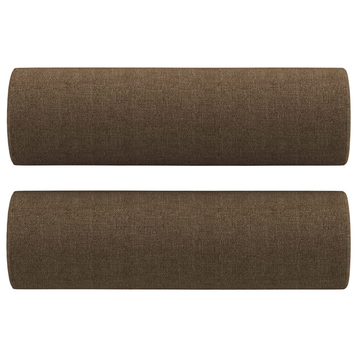 Set canapea perne/perne decorative, 3 piese, maro, textil WALTI