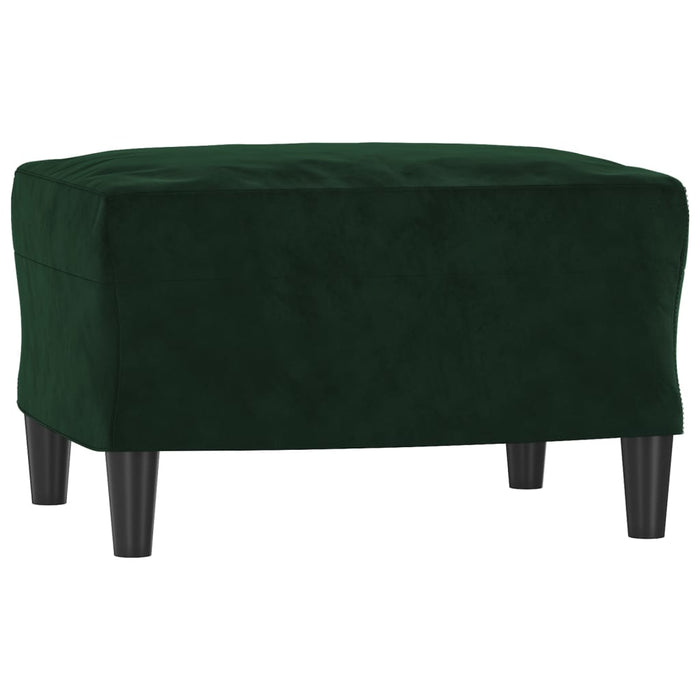 Set de canapele cu perne, 4 piese, verde închis, catifea WALTI